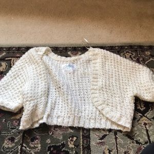 Justice ‘Share A Smile’ White Small Cardigan